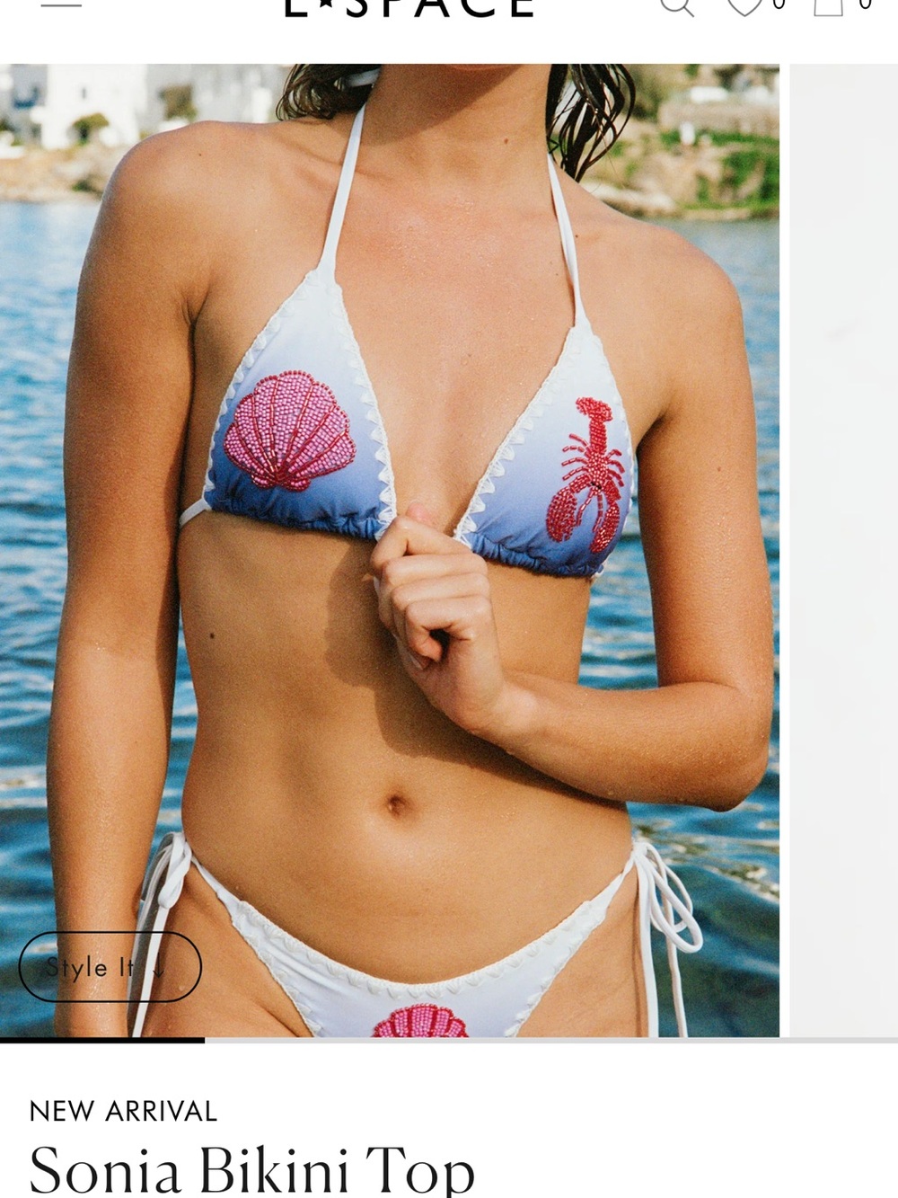 LSPACE NWT Sonia Bikini Top
